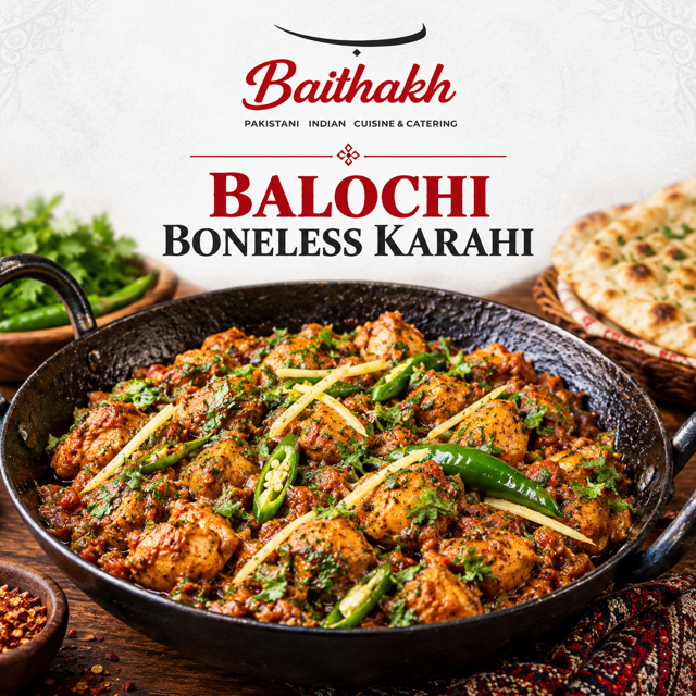 Boneless Balochi Karahi