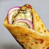 Chicken Malai Boti Roll.