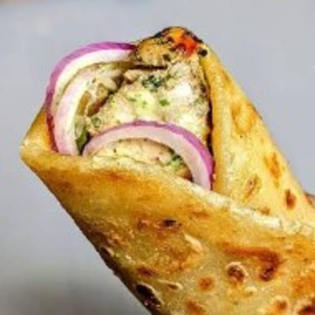 Chicken Malai Boti Roll.