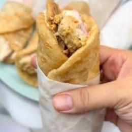 Chicken Bihari Paratha Roll.