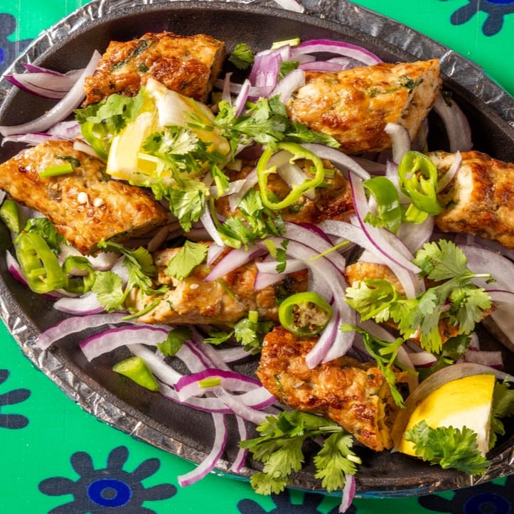 Chicken Seekh Kabab.
