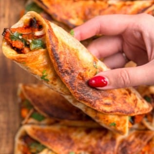 Chicken Tikka Paratha Roll.