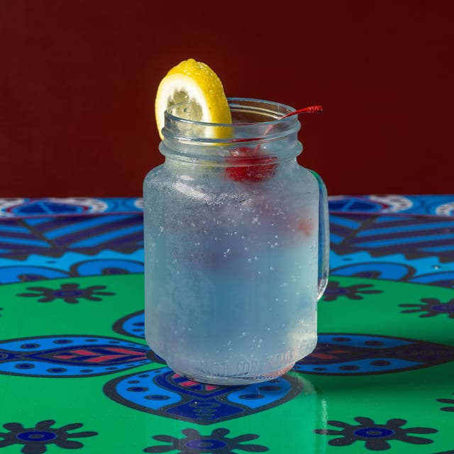 Blue Lagoon Drink.