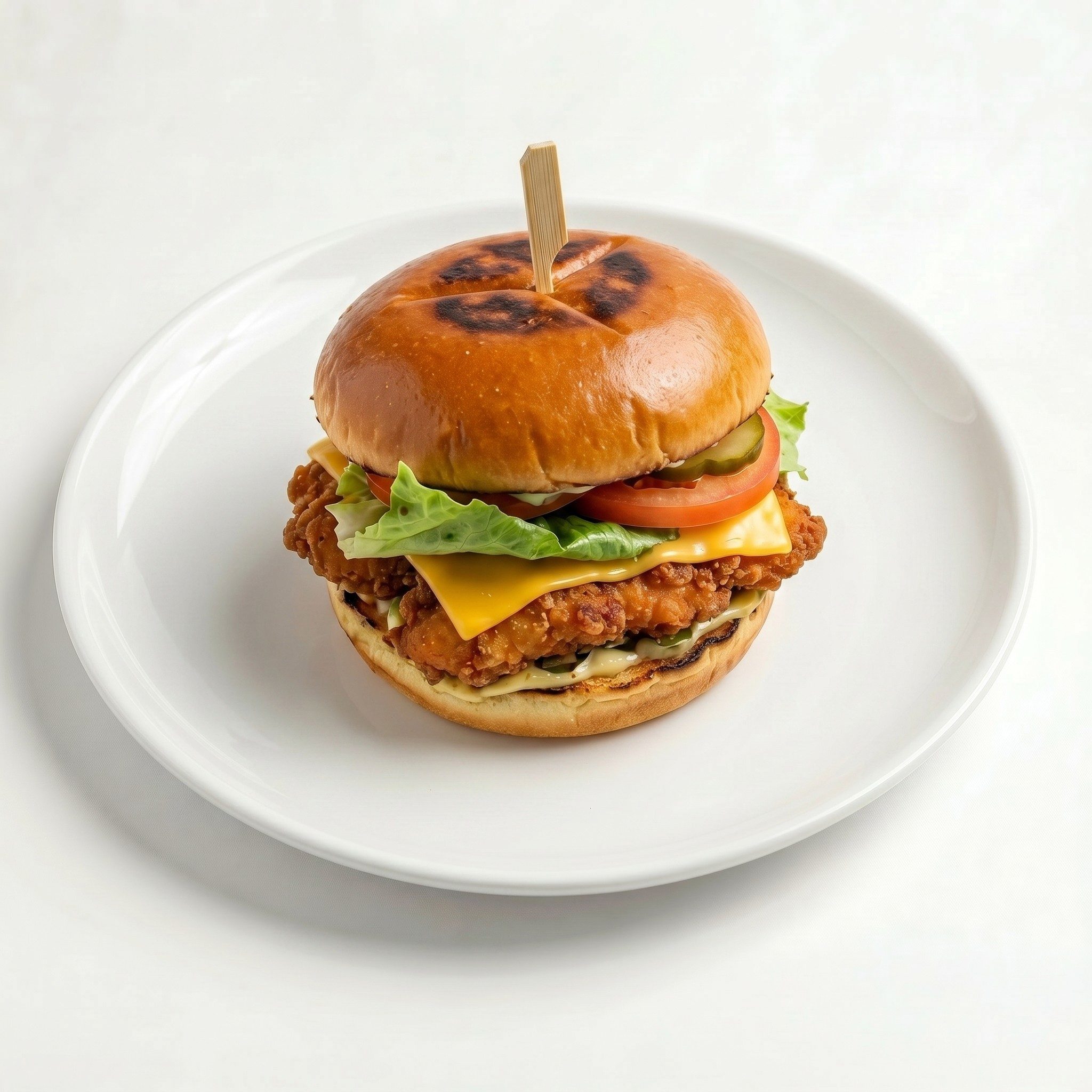 Crispy Fried Chicken Burger.